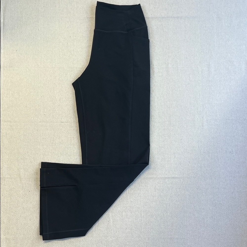 Zella Black Leggings Wide Leg Pockets
